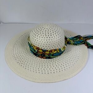 L’atelier Du Sac Cream 100% Straw Made In Italy Sun Hat